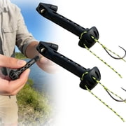 Magnetic Fly Threader, Fly Fishing Magnetic Fly Threader with Stainless Steel Base, Quick Tippet Threading Tool for All Fly Sizes, Durable Fishing Gear for Outdoor Use