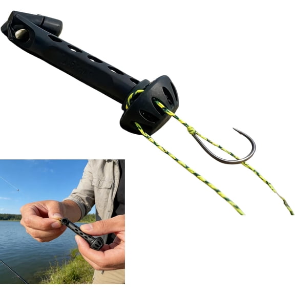 Magnetic Fly Threader, New Fishing Anglers Tippet Threader, Universal Knot Helper Knot Assist for Threading Hooks, Fishing Accessory to Easily Rig Small Flies & Tippet on Water