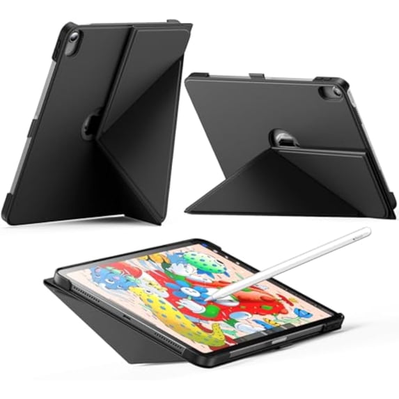 Magnetic Folio Case with Pencil Slot for 11-inch iPad Air 4/5/M2/M3/M4