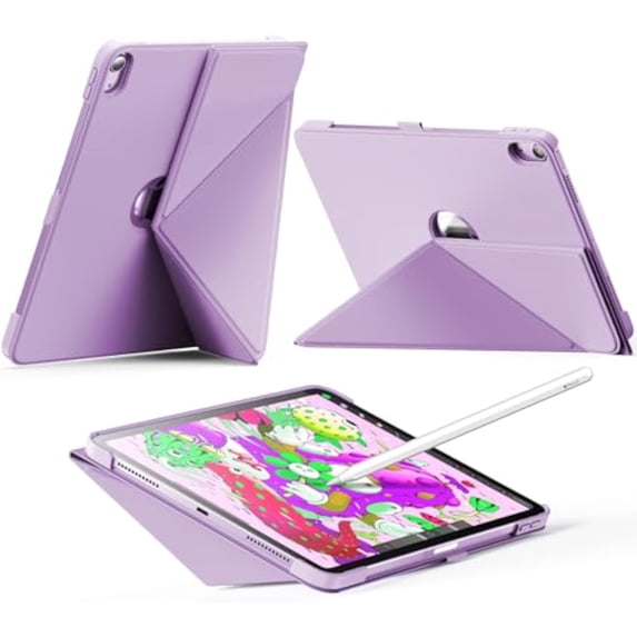 Magnetic Folio Case with Pencil Slot for 11-inch iPad Air 4/5/M2/M3/M4
