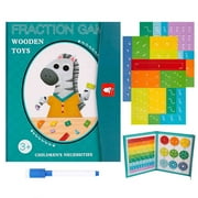 Magnetic Fraction Disc Demonstrator Elementary School Math Teaching Aids Denominator Numerator Decomposition Awareness Addition And Subtraction Operations
