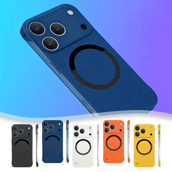 Magnetic Frameless Silicone Case for iPhone, for iPhone 17 ProMax ...