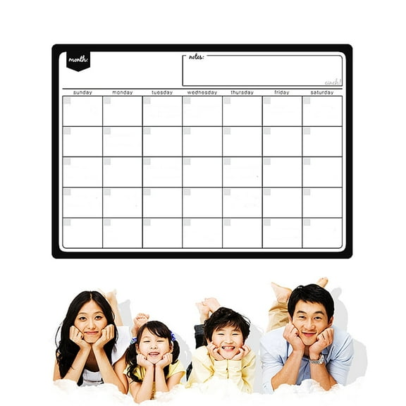 Magnetic Fridge Calendar Dry Erase Whiteboard Calendar for Refrigerator Monthly Fridge Calendar  Kitchen Fridge Planner