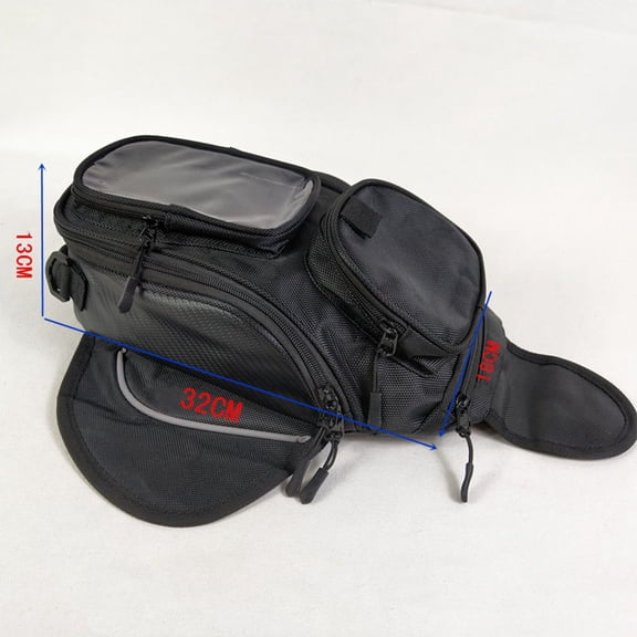 Brandonz Magnetic Motorcycle Tank Carrier Bag - Black Storage Organizer Pouch for Easy Travel and Secure Carry