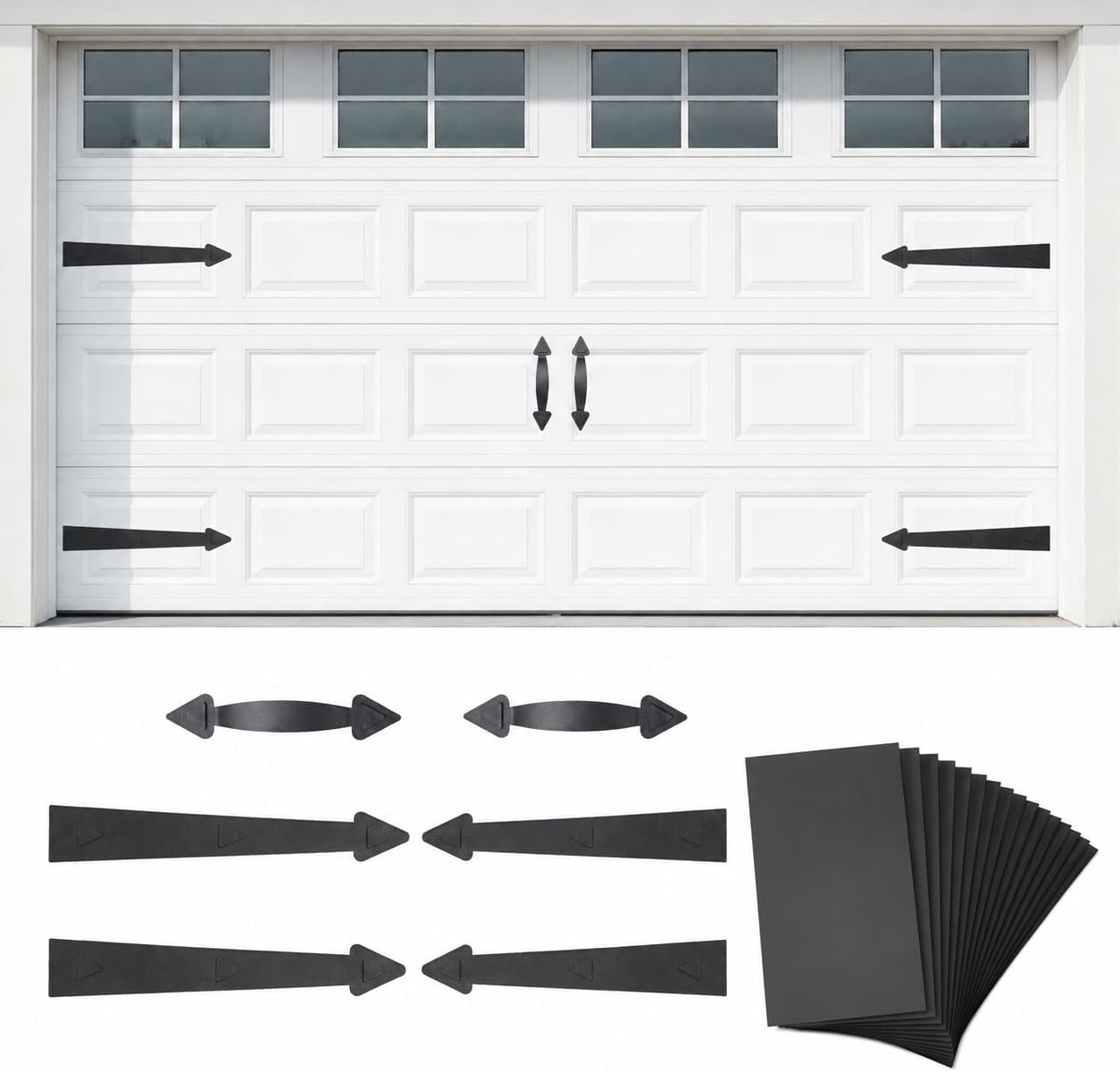 Magnetic Garage Door Hardware Kit, 22-Piece Set, Black - Walmart.com
