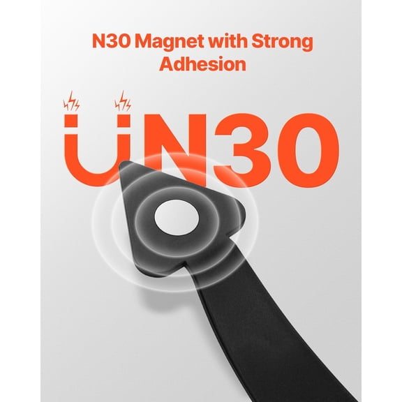 Magnetic Garage Door Hardware Kit,Decorative Garage Door Hinges Handles,Black Carriage House Accents,No Installation Needed,4 Hinges&2 Handles for Barn Gate Curb Appeal