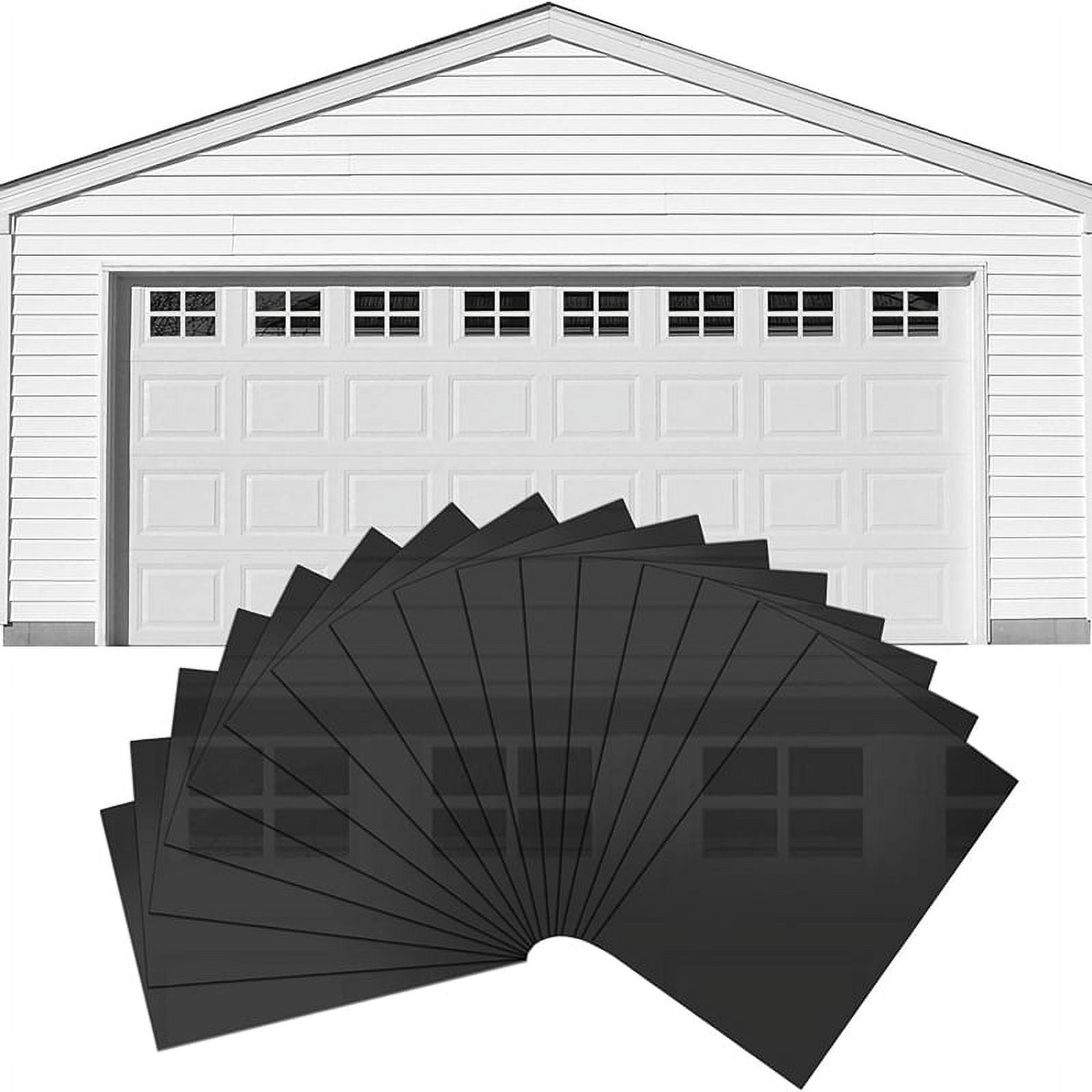 Magnetic Garage Door Window Glossy Decorative Hardware 6x4 Inches 16PCS