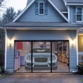thumbnail image 1 of Magnetic Garage Screen Door for 1 Car Garage Doors 9x7FT- Reinforced Self Sealing Fiberglass Mesh Door, High Energy Magnets, Hands Free Door Screen with Closure Weighted Bottom, Black, 1 of 4