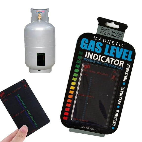 Magnetic Gas Level Indicator Gauge Caravan Bottle Propane(1PACK)