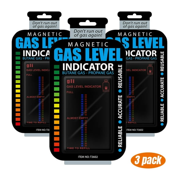 Magnetic Gas Level Indicator Gauge Caravan Bottle Propane(3PACK)