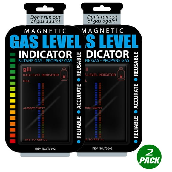 Magnetic Gas Level Indicator, Practical Propane Butane LPG Fuel Gas Bottle Gauge Tank Level Indicator - 2 PACK