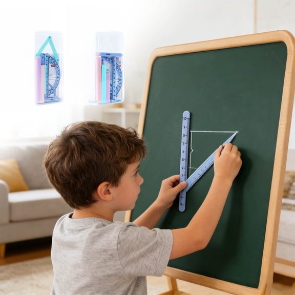 Magnetic Geometry Demonstrator Area Learning Tool - Math Manipulative Parallel Quadrilateral Area Model, Classroom Whiteboard Teaching Aid, Hands-On STEM Learning