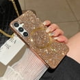 thumbnail image 1 of Magnetic Glitter Case for Samsung Galaxy S24, [Compatible with MagSafe Charging] Luxury Plating Bling Sparkly Slim Shockproof Anti-Scratch Phone Cover for Samsung Galaxy S24 Women Girls, Rosegold, 1 of 10