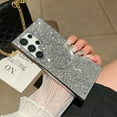 thumbnail image 1 of Magnetic Glitter Case for Samsung Galaxy S24 Ultra, Luxury Shining Bling Phone Case Compatible with MagSafe for Women Girls, Wireless Charging Support Shockproof Cover for Galaxy S24 Ultra, Silver, 1 of 10