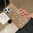 thumbnail image 1 of Magnetic Glitter Case for iPhone 16 Plus, Luxury Shining Bling Phone Case Compatible with MagSafe for Women Girls, Wireless Charging Support Shockproof Cover for iPhone 16 Plus, Rosegold, 1 of 10