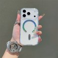 thumbnail image 1 of Magnetic Glitter Case For iPhone 17 Pro Max, Compatible with MagSafe, Sparkle Bling Luxury Shiny Clear Slim Protective Shockproof Phone Cover for Women Girls For iPhone 17 Pro Max, B, 1 of 13