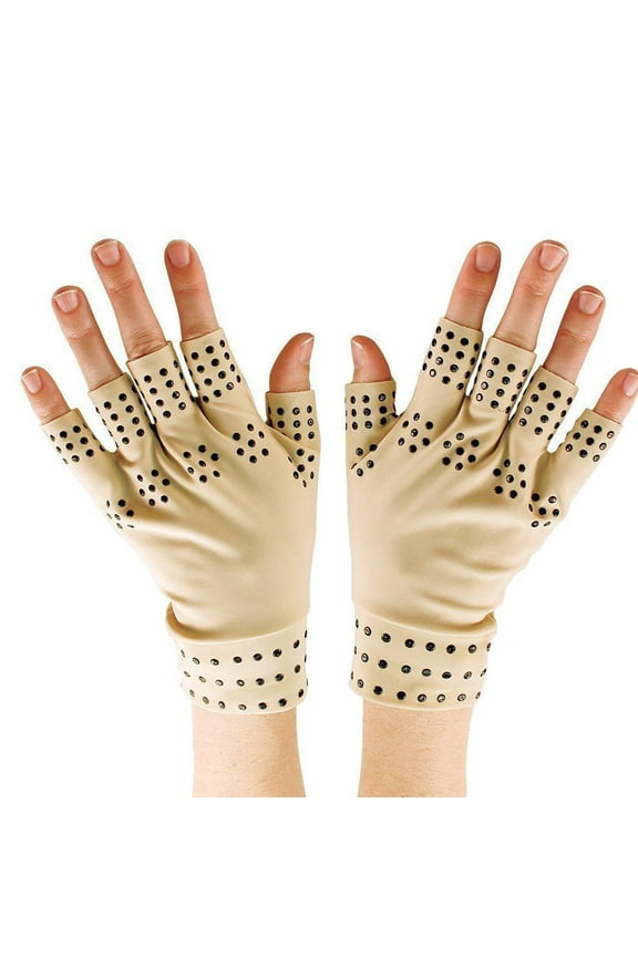 Magnetic Gloves Arthritis Therapy Support Pressure Pain Relief Heal Joint NEW