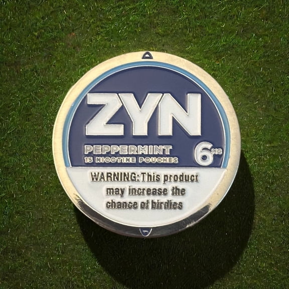 Magnetic Golf Ball Marker Set – Coolmint 1.5” Coin Style Iron Markers (Flavor Collection Inspired by Zyn)