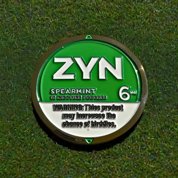 Magnetic Golf Ball Marker Set – Spearmint 1.5” Coin Style Iron Markers (Flavor Collection Inspired by Zyn)