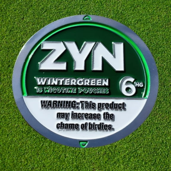 Magnetic Golf Ball Marker Set – Wintergeen 1.5” Coin Style Iron Markers (Flavor Collection Inspired by Zyn)