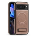 thumbnail image 1 of Magnetic for Google Pixel 7a PU Leather Case, Compatible with Magsafe, Built-in Invisible Stand, Premium Ultra Slim Adjustable Kickstand Protective Phone Case for Google Pixel 7a, Rosegold, 1 of 8