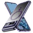 thumbnail image 1 of Magnetic for Google Pixel 8 Case, [Fit for MagSafe] [Never Yellowing] [Military Grade Rugged Durable Protection] Back Slim Clear Wireless Charging Shockproof Premium Phone Case,Purple, 1 of 1