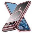 thumbnail image 1 of Magnetic for Google Pixel 8 Case, [Fit for MagSafe] [Never Yellowing] [Military Grade Rugged Durable Protection] Back Slim Clear Wireless Charging Shockproof Premium Phone Case,Pink, 1 of 7