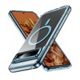 thumbnail image 1 of Magnetic for Google Pixel 8 Pro Case, [Fit for MagSafe] [Never Yellowing] [Military Grade Rugged Durable Protection] Back Slim Clear Wireless Charging Shockproof Premium Phone Case,Blue, 1 of 7