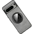thumbnail image 1 of Magnetic for Google Pixel 8 Pro Case with Stand Compatible with MagSafe Authentic Sheep Bark Skin Ultra Thin 360° Rotation Bracket Anti-Scratch Mil-Grade Drop Protection Case, Grey, 1 of 8