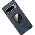 thumbnail image 1 of Magnetic for Google Pixel 8 Pro Case with Stand Compatible with MagSafe Authentic Sheep Bark Skin Ultra Thin 360° Rotation Bracket Anti-Scratch Mil-Grade Drop Protection Case, Blue, 1 of 8