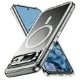 thumbnail image 1 of Magnetic for Google Pixel 8A Case, [Compatible with MagSafe] [Full Camera Protection] [10FT Drop Protection] Non-Yellowing Shockproof Protective Slim Phone Case for Google Pixel 8A,Clear, 1 of 7