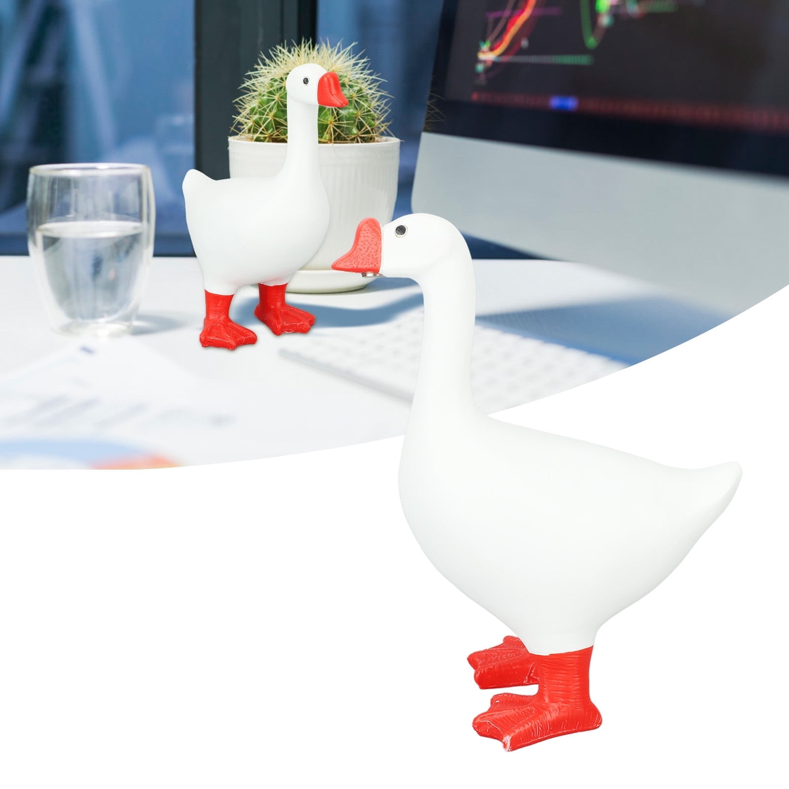 Magnetic Goose Key Holder Cute Home Decor Statue,Office Table Desk