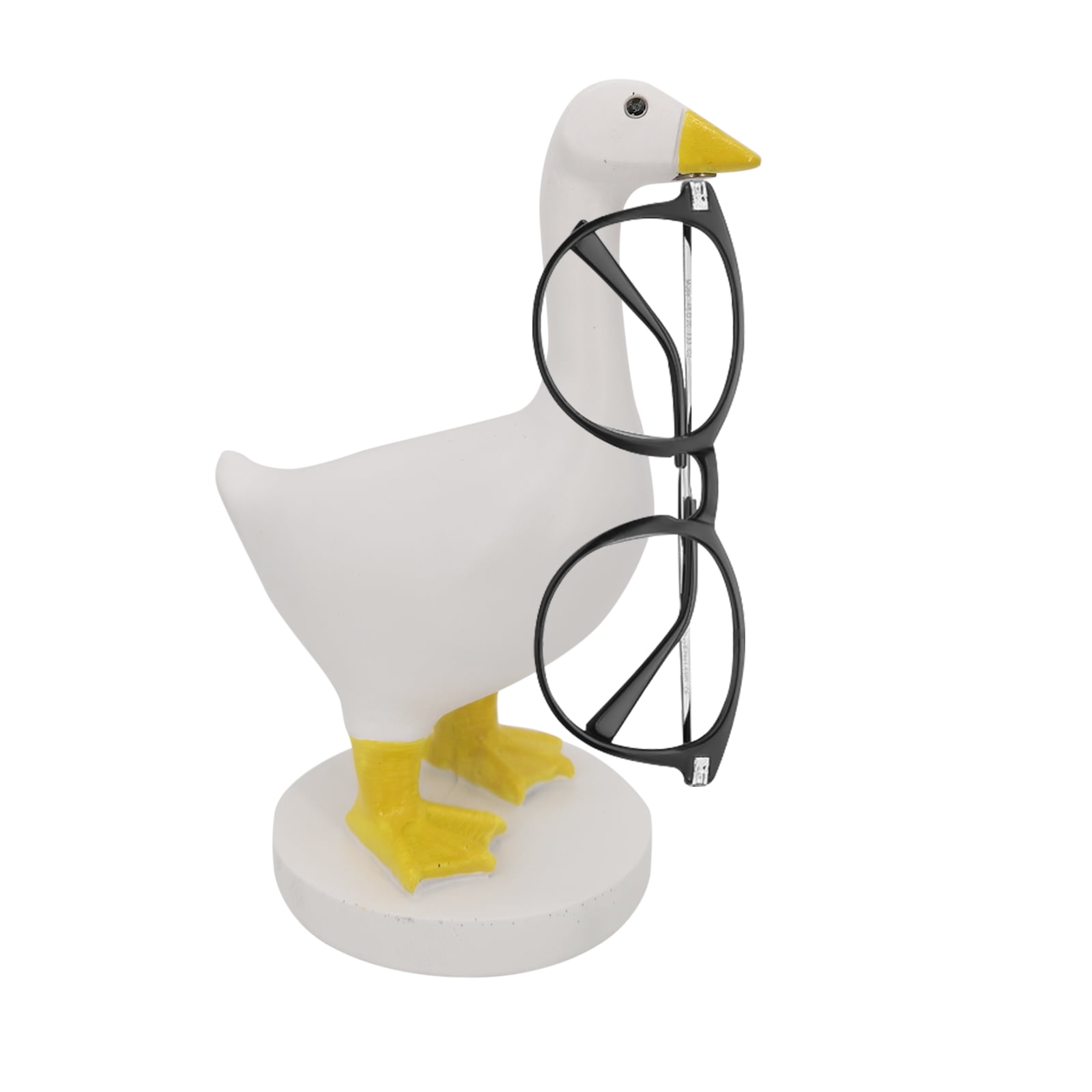 Goose Key Holder Statue Cute Resin Key Holder Ornament with Base Home Decor