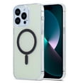 thumbnail image 1 of Magnetic Gradient Translucent Case for iPhone 16 Pro Max, [Compatible with Magsafe] Sparkly Slim Shockproof TPU Edge Fashion Protective Phone Cover, for Women and Girls - Black, 1 of 1