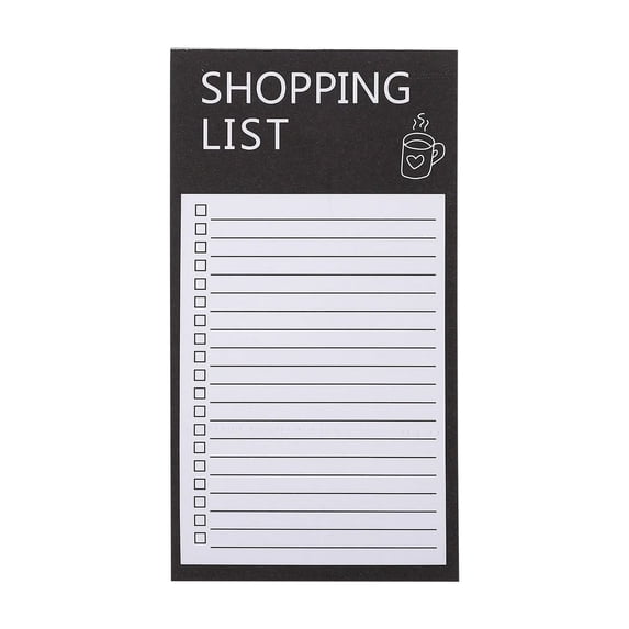 Magnetic Grocery List Notepad for Refrigerator Weekly Meal Planner Shopping List Pad Thick Paper Tear Off Sheets Kitchen Organizer Memo Pad, 1 Sticky Note