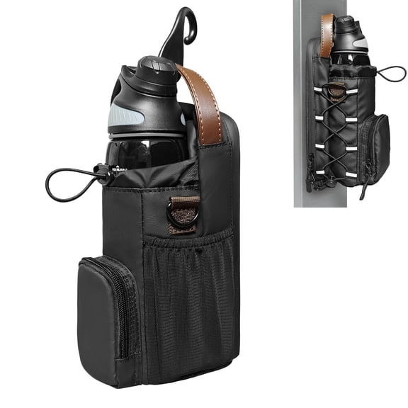 Magnetic Gym Bag Water Bottle Carrier Holder, Magnetic Water Bottle Bag Pouch for Gym Fitness Essentials Accessories for Men and WomenExcluding kettle