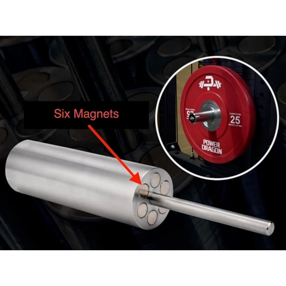 Magnetic Gym Stacked Weight Pin Cable Machine Weight Plate Extender (Length 80mm/3.15inch Diameter 10mm/0.39inch)