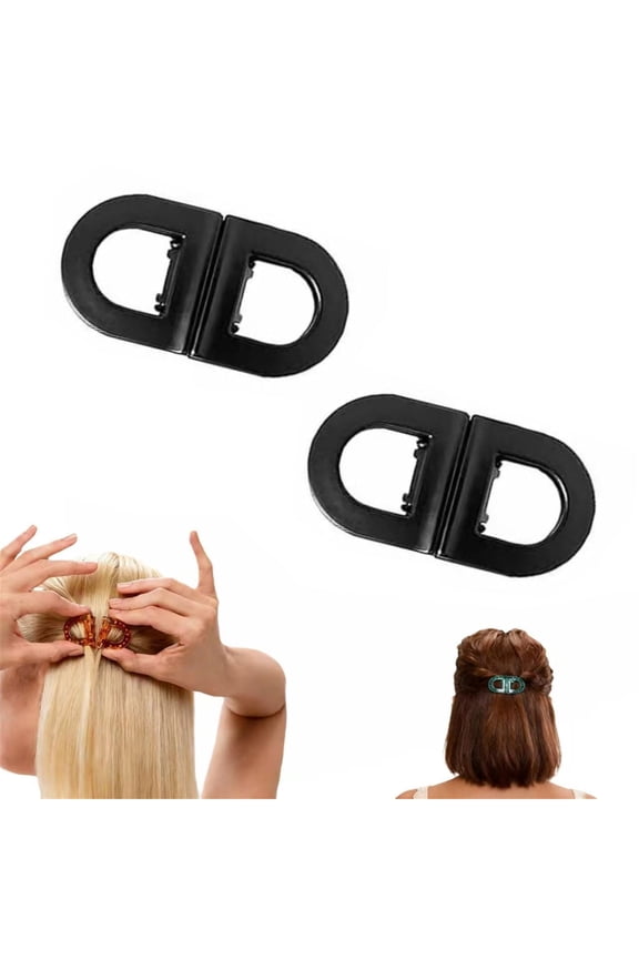 Magnetic Hair Clips 2026, Strong Hold No-Slip Magnetic Hair Styling Clips, Seamless 2-in-1 Design for Easy Everyday Hairstyles, No Crease for Women Home & Everyday Hairstyle Intuitive (1 x Black)