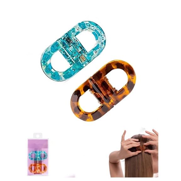 Magnetic Hair Clips Strong Hold Magnetic Styling Clips, No-Crease Sectioning Clips for Salon, Home & Everyday Hairstyling,Intuitive, Strong Hold, No Slip (2Set)(G)