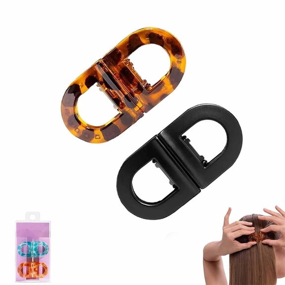 Magnetic Hair Clips Strong Hold No-Slip Magnetic Hair Styling Clips, Seamless 2-in-1 Design for Easy Everyday Hairstyles, Gentle on All Hair Types Strong Hold (D)