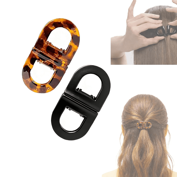 Magnetic Hair Clips – Strong Hold No-Slip Magnetic Hair Styling Clips for Women, Seamless 2-in-1 Design for Easy Everyday Hairstyles, Clip No Crease, Suitable For All Hair Types