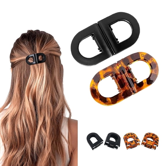 Magnetic Hair Clips for Women Flat Strong Hold No-Slip Magnetic Hair Styling Clips, Seamless 2-In-1 Design for Easy Everyday Hairstyles, Gentle on All Hair Types