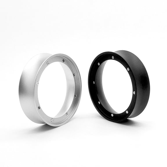 53mm Magnetic Espresso Dosing Funnel, Aluminum Coffee Dosing Ring Compatible with Breville 870/878/880 Barista Express 54mm Portafilter, Black