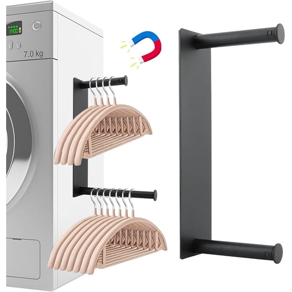 Magnetic Hanger Holder,Topboutique Hanger Organizer Stacker,Retractable Hanger Storage Rack,Magnetic Hanger Storage Organizer,Clothes Hanger Organizer for Washing Machine/Laundry Room,/Closet
