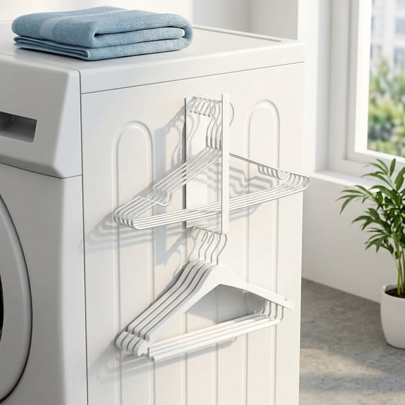 Magnetic Hanger Organizer for Washing Machine & Closet Laundry Room,Hanger Storage Rack Stacker