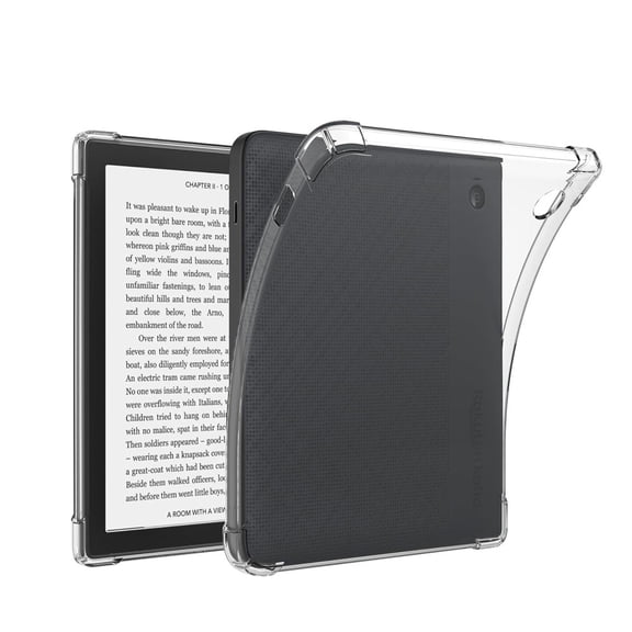 Ultra Clear TPU Protective Case Cover for Kobo Libra Colour 2024 7 Inch E-Reader (Model N428) - Shockproof Anti-Scratch Flexible Slim Fit Sleeve Full Body Protection