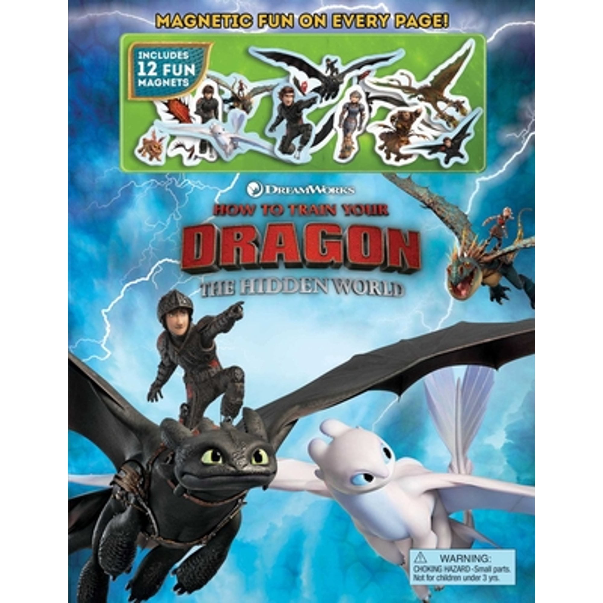 Pre-Owned DreamWorks How to Train Your Dragon: The Hidden World Magnetic Fun Magnetic Hardcover Hardcover Marilyn Easton