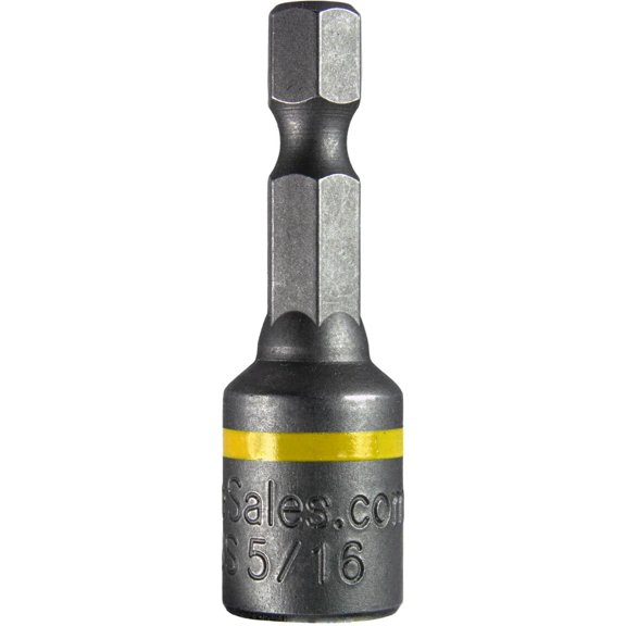 Magnetic Head Driver Bit w/Quick Change Shank - Used for Installing Screws, Nuts, Bolts, etc. - Commonly Used for Metal Roofing Screws (EACH)