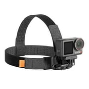 Magnetic Head Strap Mount for DJI, GoPro, Insta360   Comfortable Adjustable Forehead POV Strap with Quick-Release Adapter & Bonus Magnetic Plate