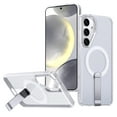 thumbnail image 1 of Magnetic Heat Dissipation Case for Samsung Galaxy S25 Plus, Compatible with Magsafe, Drop Protection, Adjustable Kickstand Case, Armor Cool Matte Acrylic TPU Material for S25 Plus - Clear, 1 of 7